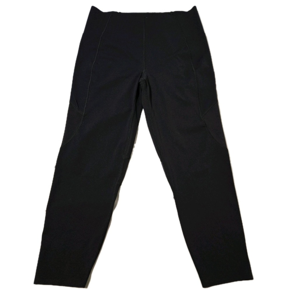 Sweaty Betty Power 7/8 Leggings Black Pockets High-Rise Mesh Side Size 14